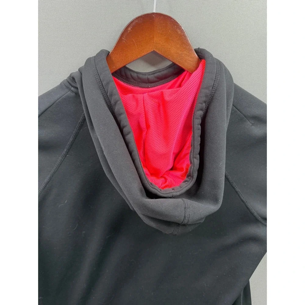 Nike Hoodie Women Black Pink Therma-FIT Pullover Swoosh M‎